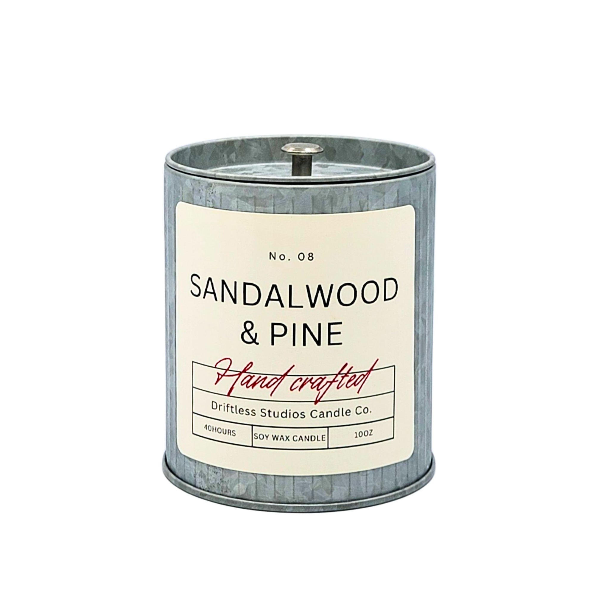 Sandalwood & Pine Handcrafted Father's Day Candles - Driftless Studios