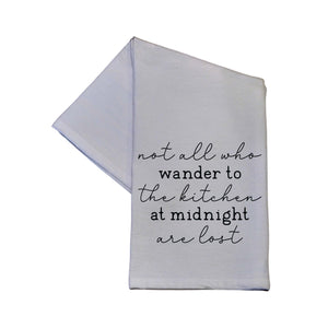 Wander To The Kitchen Gift Cotton Tea Towel - Home Decor -  TWL124