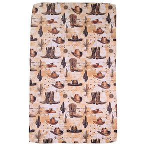 Boots & Hats Western Pattern Waffle Kitchen Towels - WFL067