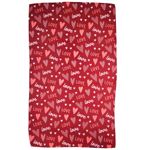 Valentines Hearts & Love Waffle Weave Towels - Home Decor - WFL074