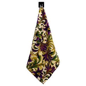 Mardi Gras Floral Pattern Waffle Weave Towels - Home Decor - WFL079