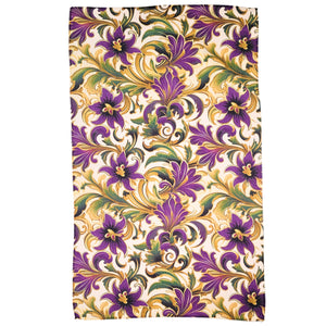 Mardi Gras Floral Pattern Waffle Weave Towels - Home Decor - WFL079