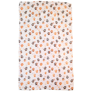 Dirty Dog Paw Prints Waffle Weave Towels - Spring Decor - WFL080