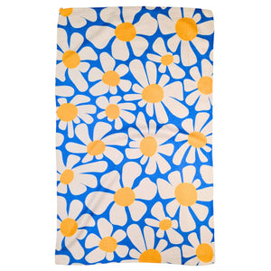 Spring Daisies Brocade Waffle Tea Towels Home Decor - WFL081
