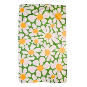 Spring Daisies Brocade Waffle Tea Towels Home Decor - WFL081
