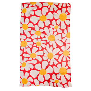 Spring Daisies Brocade Waffle Tea Towels Home Decor - WFL081