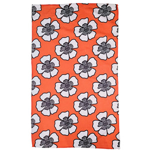 Blissful Bloom Brocade Floral Waffle Tea Towels Home Decor - WFL082