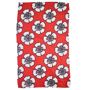 Blissful Bloom Brocade Floral Waffle Tea Towels Home Decor - WFL082