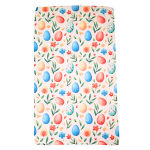 Easter Eggs in a Garden Waffle Tea Towels - Easter Decor - WFL088