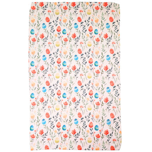 Colorful Easter Eggs Kitchen Waffle Tea Towel - Easter Decor - WFL090