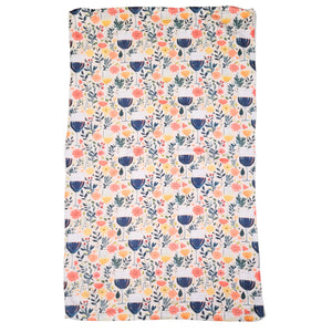 Wine & Flowers Kitchen Decor Waffle Tea Towels - Mothers Day - WFL093