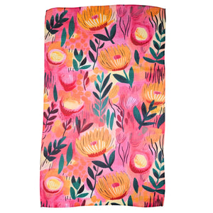 Pink Summer Bloom Kitchen Waffle Towels - Home Decor - WFL096