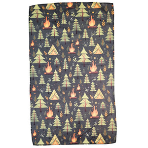 Summer Campfire Night Kitchen Tea Towel - Fathers Day - WFL101