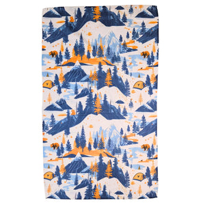 Summer Mountain Camping Kitchen Tea Towel - Fathers Day - WFL102