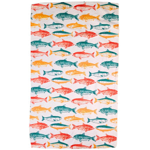 Summer Deep Sea Fishing Kitchen Tea Towel - Fathers Day - WFL104