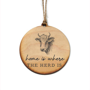 Highland Cow Home Christmas Ornaments - WW106