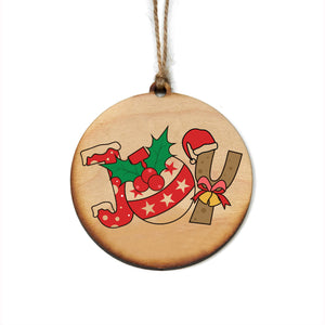 Joy Artsy Christmas Ornaments - WW116