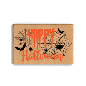 Happy Halloween Magnet With Spider Webs - Magnets - XM115