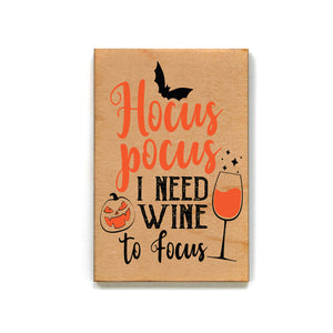 Hocus Pocus I Need Wine Halloween Décor Magnets - Magnet - XM121