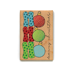 Ho Ho Ho Merry Christmas Pattern Magnets - Holiday Decor - XM127