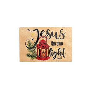 Jesus the true Light John 1:9 Faith Magnets - Holiday Decor - XM128