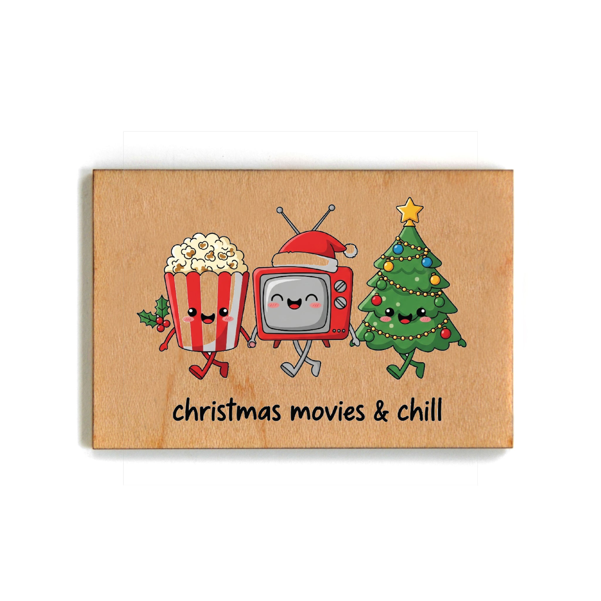 Christmas Movies And Chill Christmas Funny Magnets 2025 - XM187