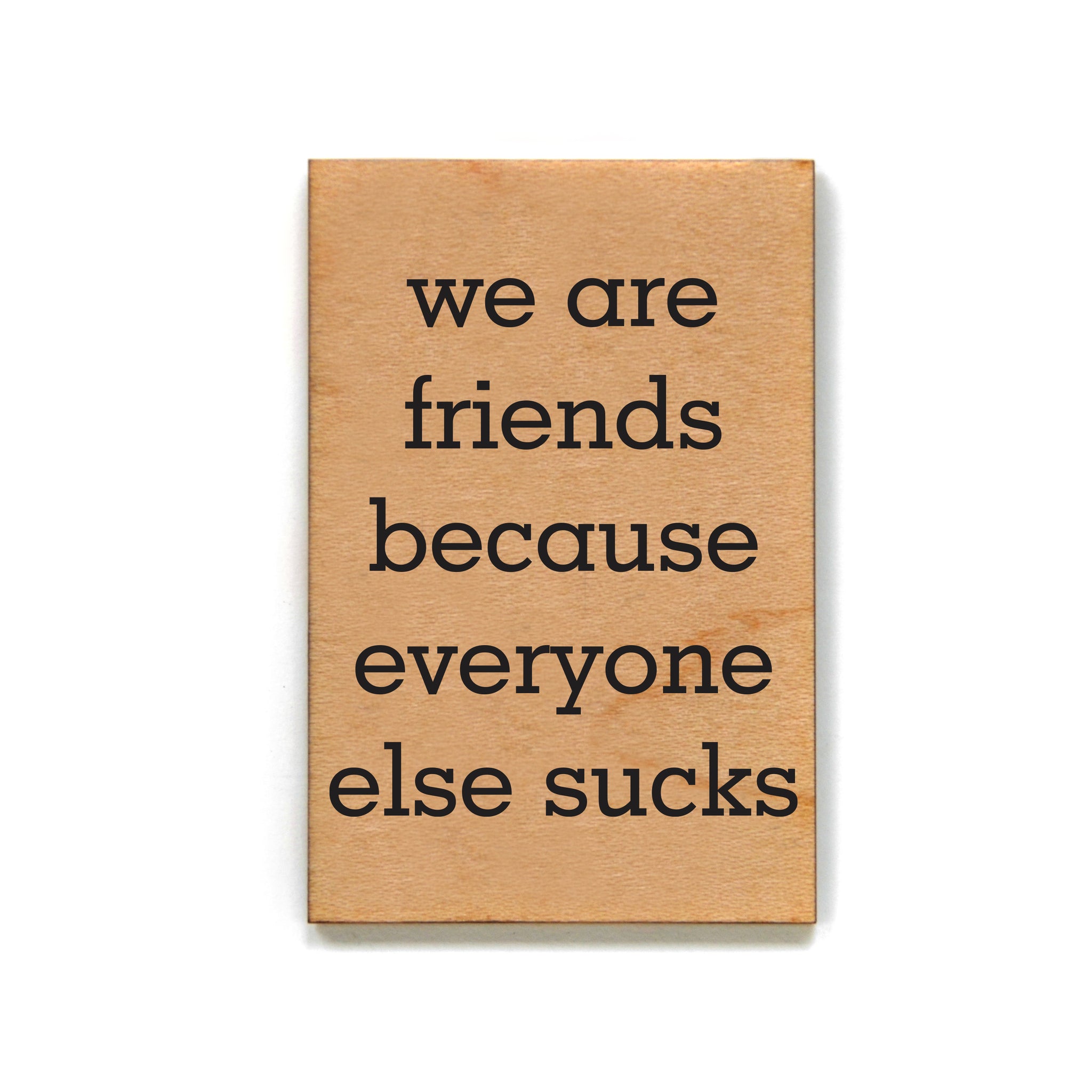 We Are Friends Because Everyone Else Sucks Funny Magnets - XM194