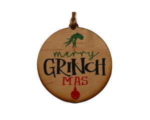 "Grinch-mas" Christmas Ornament - WW046 - Driftless Studios