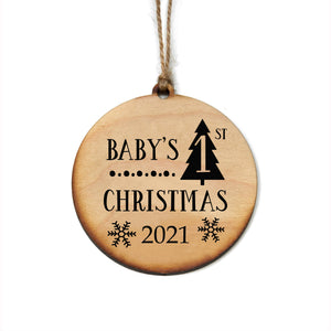 "Baby's 1st Christmas" Christmas Ornament - WW013
