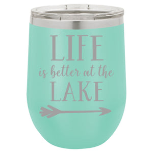 "Life Lake" 16 oz Wine Mug