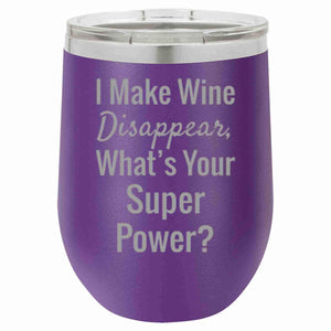 "Super Power" 12 oz Wine Mug - Driftless Studios