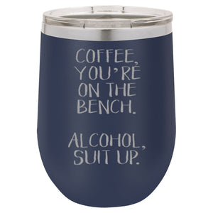 "Coffee Bench" 16 oz Wine Mug