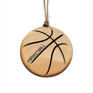 "Basketball" Christmas Ornament - WW039