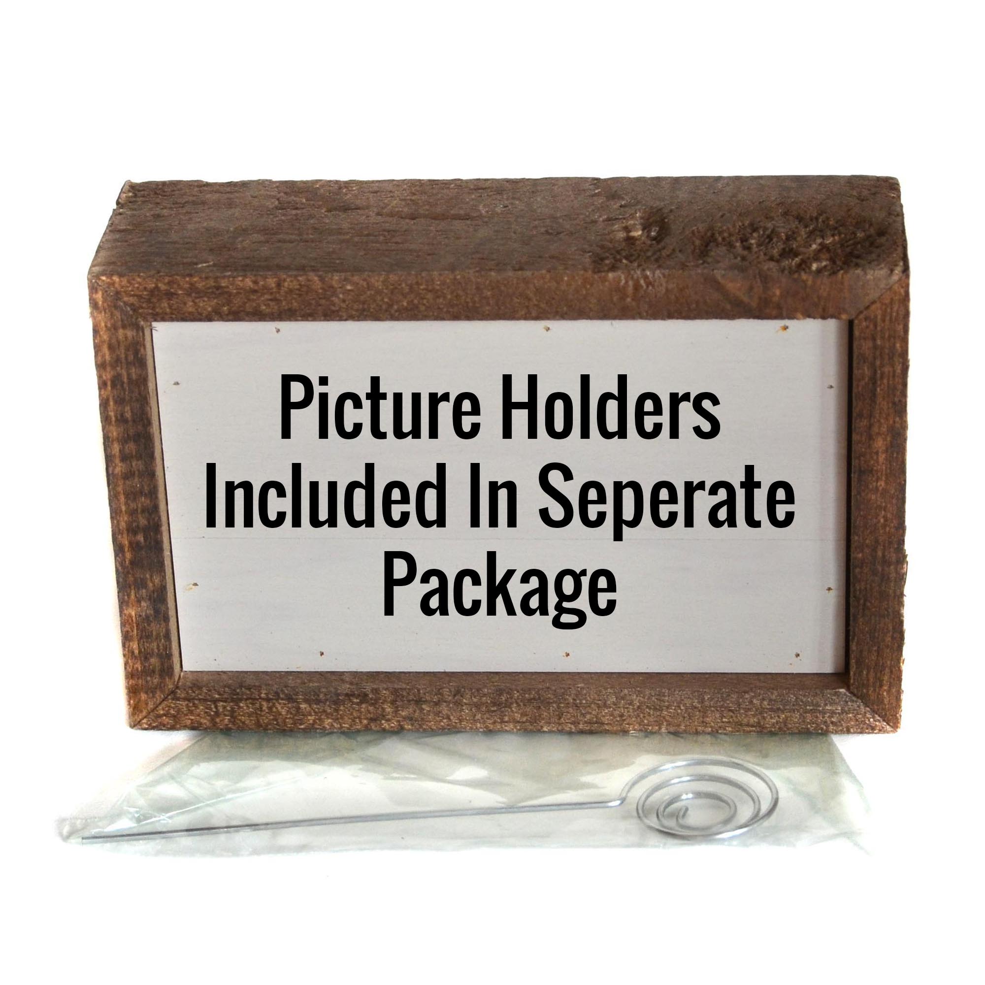 Heaven Wood Sign w/Wire Picture Holder - AW014 - Driftless Studios