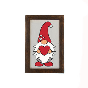 "Gnome Heart" 4"x6"Wood Sign - AW024