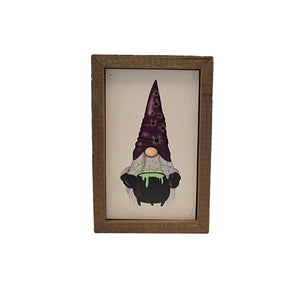 "Pot Of Goo Gnome" 4"x6" Wood Sign - AW039