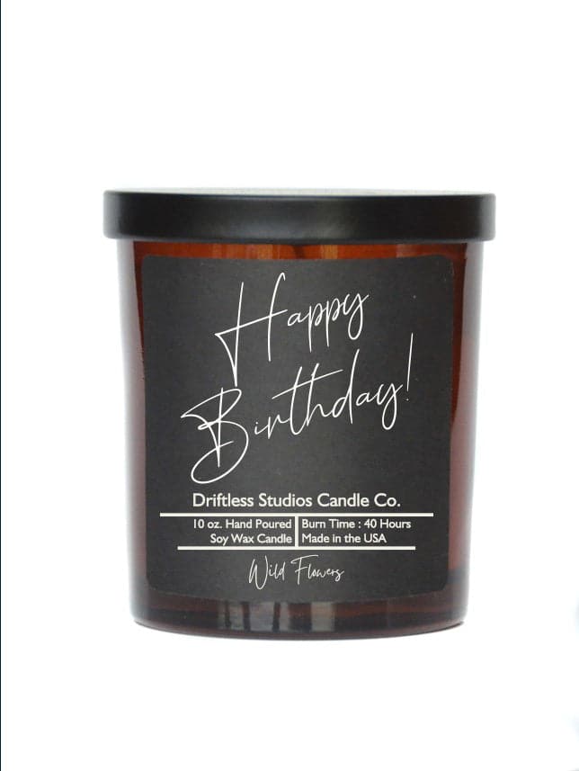 Happy Birthday Candle - Soy Wax Candle - Driftless Studios