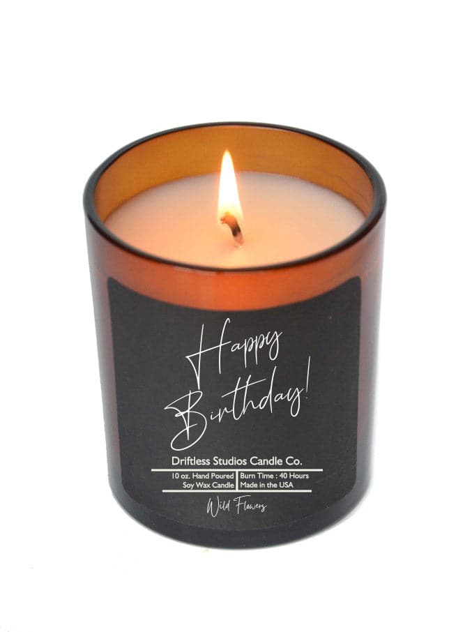 Happy Birthday Candle - Soy Wax Candle - Driftless Studios