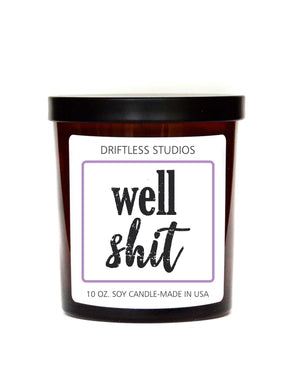 "Well Shit" Funny Candles - Lemon Lavender