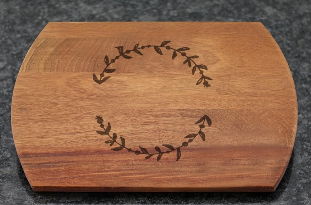 9 x 12 Maple Cutting Board w/ Engraved Couples' Names