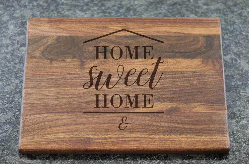 Home Sweet Home with Camper Cutting Board