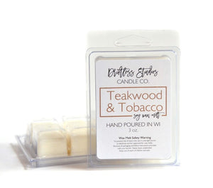 Teakwood & Tobacco Soy Wax Melts - 3oz.