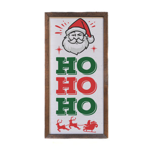 "Ho Ho Ho" 12x6 Wall Art Sign - DW042