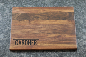Personalized Cutting Board - Last Name - Driftless Studios