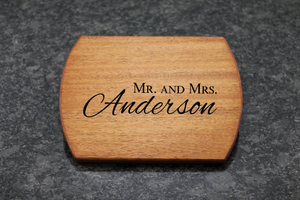 Personalized Cutting Board - Mr. & Mrs. - Driftless Studios