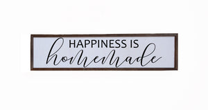 "Happiness Is Homemade" 24x6 Wall Art Sign - FW009