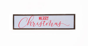 "Merry Christmas" 24x6 Wall Art Sign - FW018