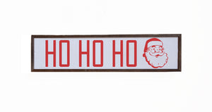 "Ho Ho Ho" 24x6 Wall Art Sign - FW032