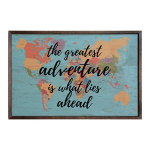 the greatest adventure; 18x12 Wall Art Sign - GW022 - Driftless Studios