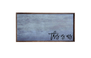 "This is us" 12x24 Metal Sign & Magnet Board - HG003 - Driftless Studios